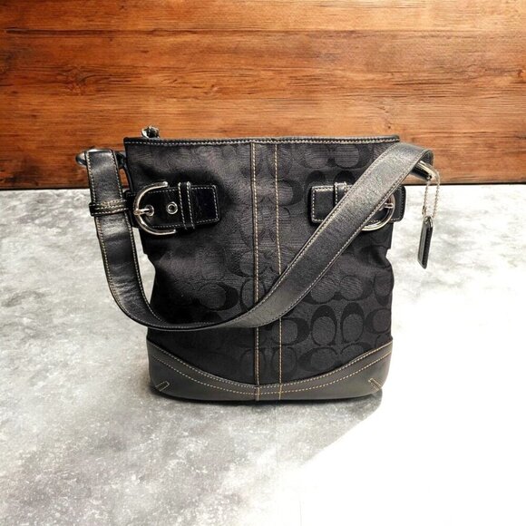 Coach Handbags - COACH Y2k  Small Duffle Shoulder bag in black